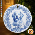 Personalized Circle Ceramic Ornament